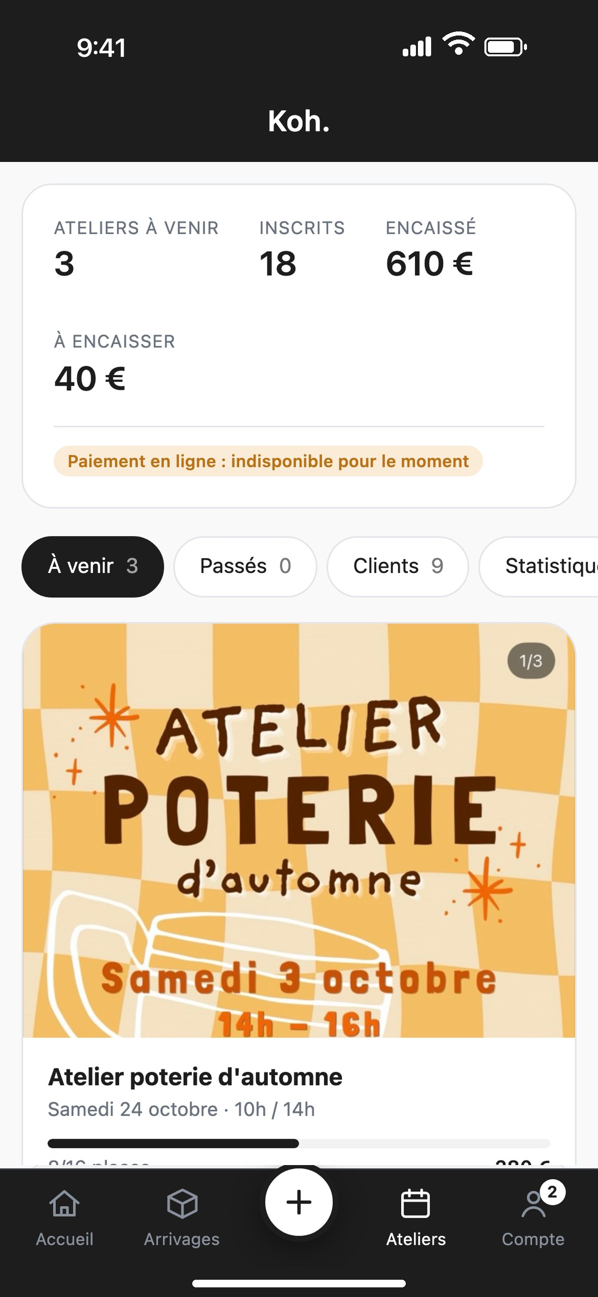 Les ateliers sur le téléphone de l'équipe